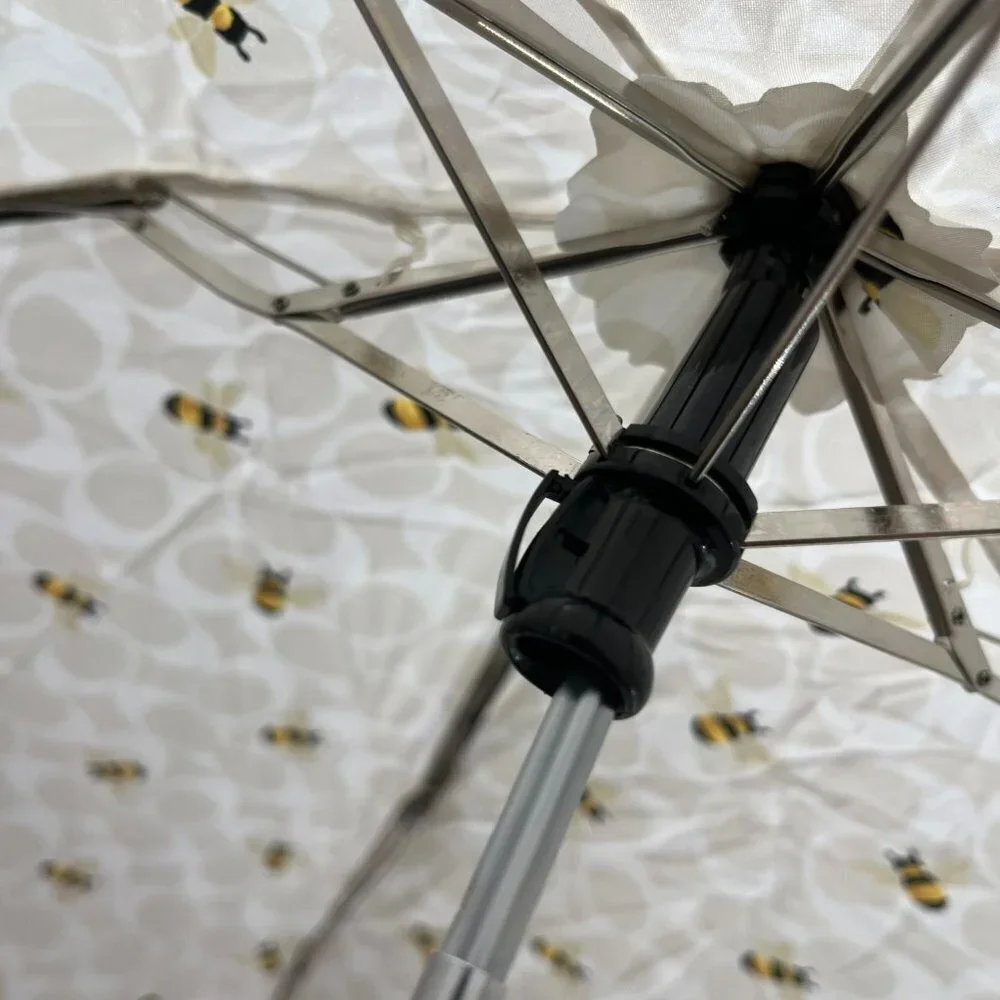 Coach Outlet Umbrella In Signature Bee Print - Picture 9 of 10